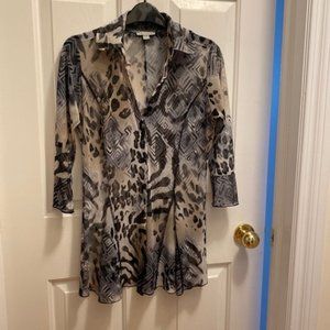 Vivian Wong Sheer Button Blouse